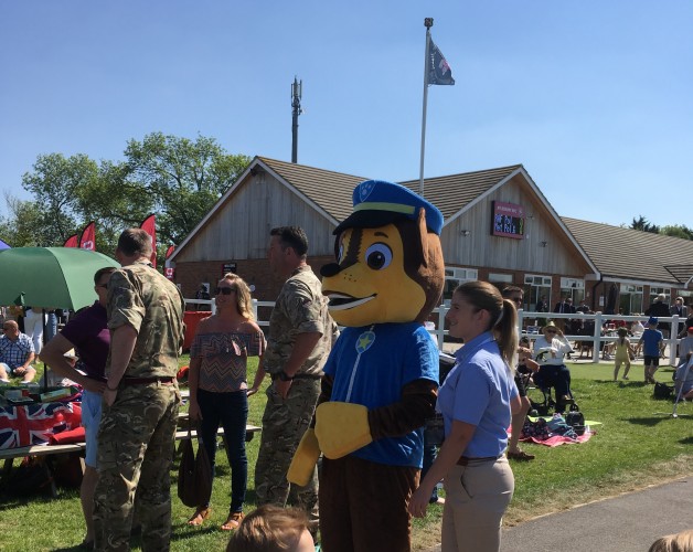 Paw Patrol's Skye and Chase meet families at RAFP100FEST