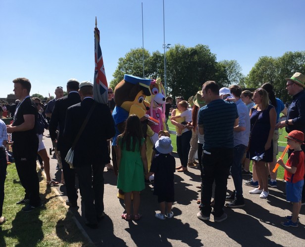 Paw Patrol's Skye and Chase meet families at RAFP100FEST