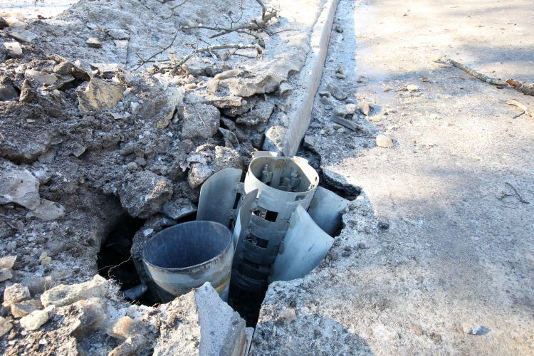 The aftermath of a shelling attack in Piatykhatky, Kharkiv, northeastern Ukraine (Picture: Ukrinform/Alamy Stock Photo).