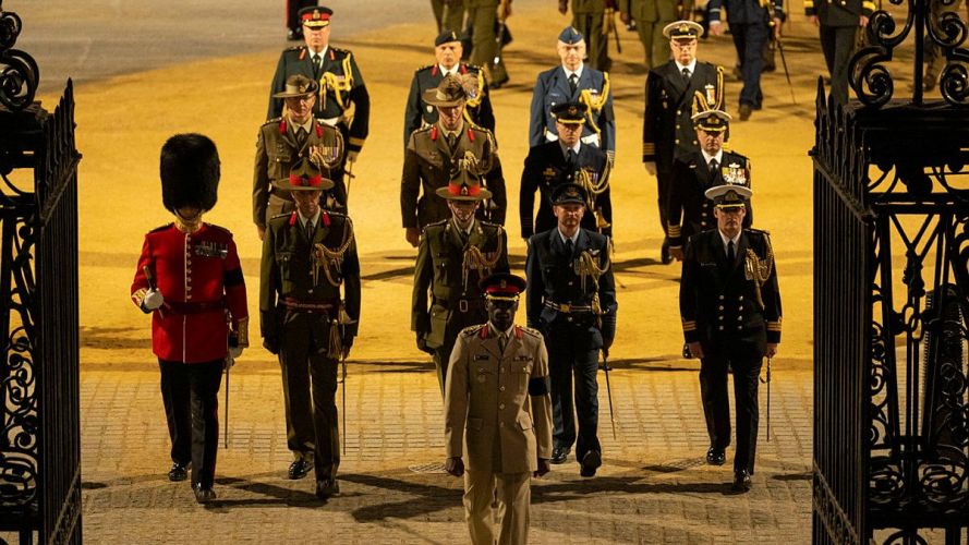 In the early hours of this morning members of Armed forces came together in Central London for a full-dress rehearsal15092022 CREDIT MOD Crown Copyright.jpg