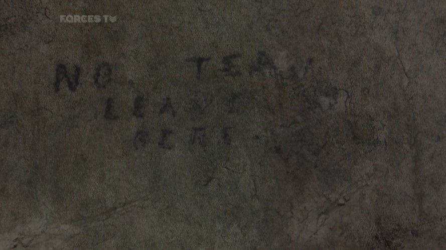 First World War graffiti remains engraved into the tunnel walls, acting as an insight into the soldiers’ lives who served here. 