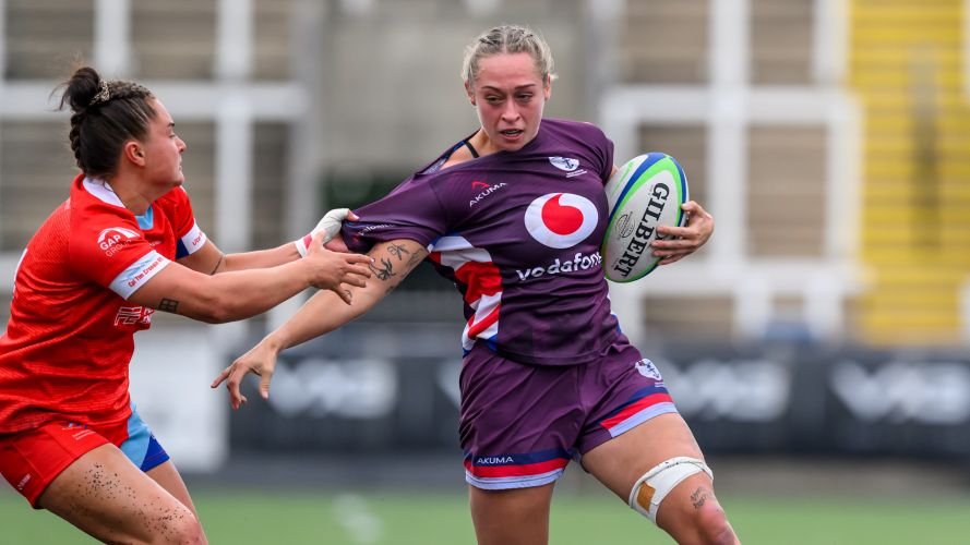 Kim Grundy running with ball UKAF v North of England Credit Craig Watson slash Alligin Photography Date 21062025.jpg