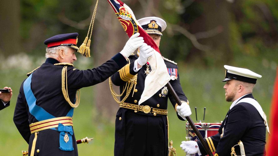 King Charles presents the Armed Forces with new Colours and Standards 270423 CREDIT MOD.jpg