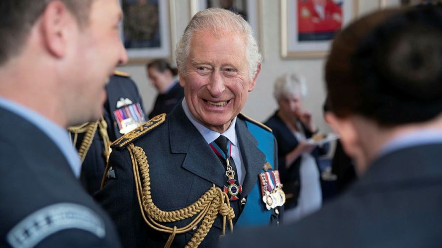 King Charles was the Reviewing Officer for the RAF College’s Combined Parade at Cranwell 29042022 CREDIT MOD Crown Copyright