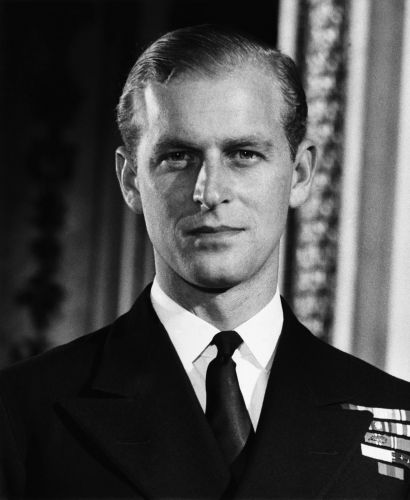The then-Lieutenant Philip Mountbatten, in Royal Navy uniform in 1947 (Picture: Everett Collection/Alamy).