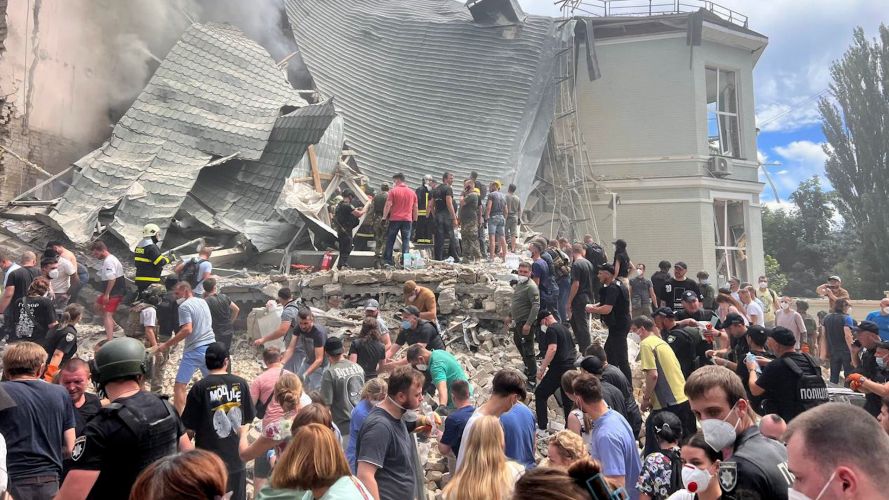 MSL strike on childrens hospital in Kyiv 08082024 CREDIT Ukrainian Armed Forces 