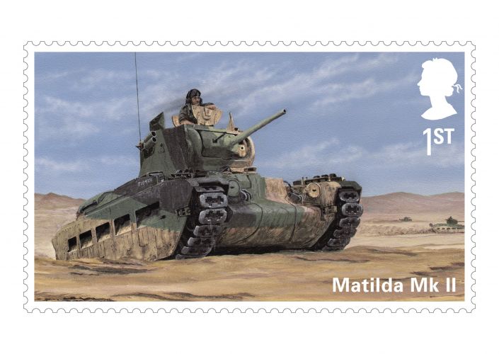 Matilda stamp British Army vehicle commemorative stamps 26082021 CREDIT ROYAL MAIL
