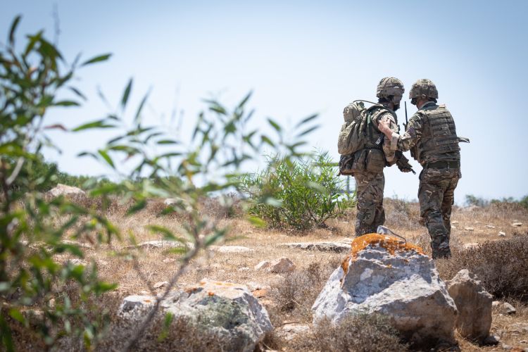Member of RAF’s 1 Squadron Force Protection exercising in Cyprus 