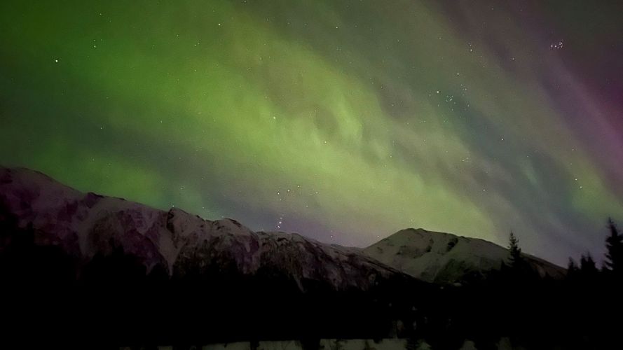 Members HMS Biter deployed in Norway were lucky enough to see the Northern Lights 24032023 CREDIT HMS Biter 