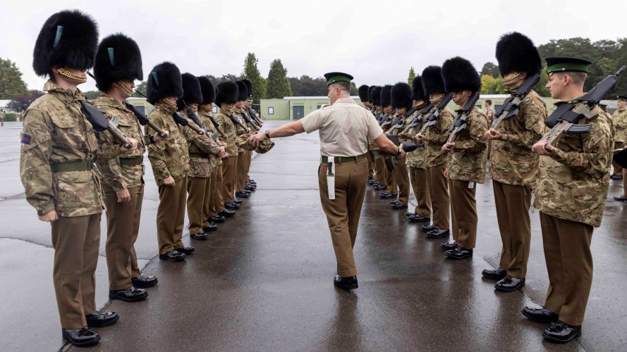 Members of the Royal Logistic Corps are seen here rehearsing for the Queen's funeral 14092022 CREDIT MOD Crown Copyright.jpg