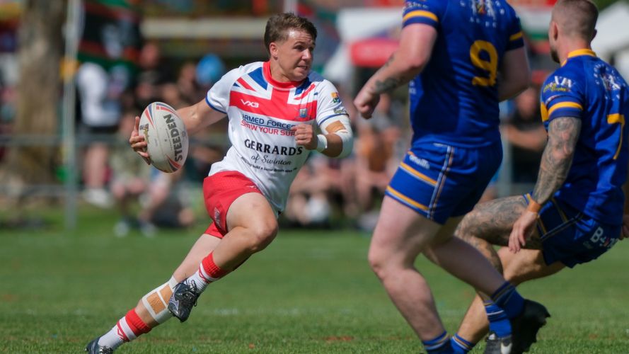 Mikey McDonald playing for Army v Crosfields Date 28062025 Credit John Shirras.jpg 