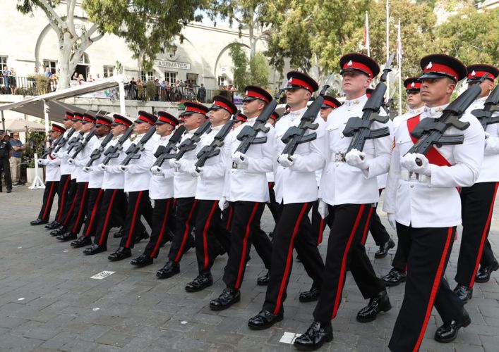 Military personnel prepare for the Queen's birthday (Picture: MOD Gibraltar).