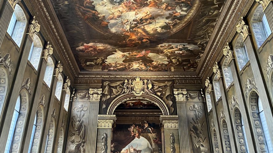 Nelson room is at the end of the Painted Hall of the Old Royal Naval College, Greenwich 25032022 CREDIT BFBS.jpg