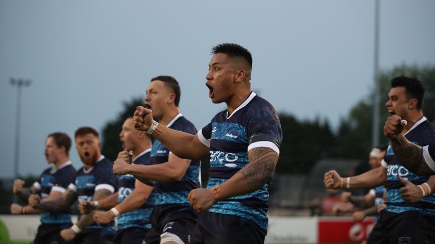 New Zealand treated everyone to their pre-match tradition 'The Haka' in Plymouth Credit Alligin Photography Date 13092022.jpg 