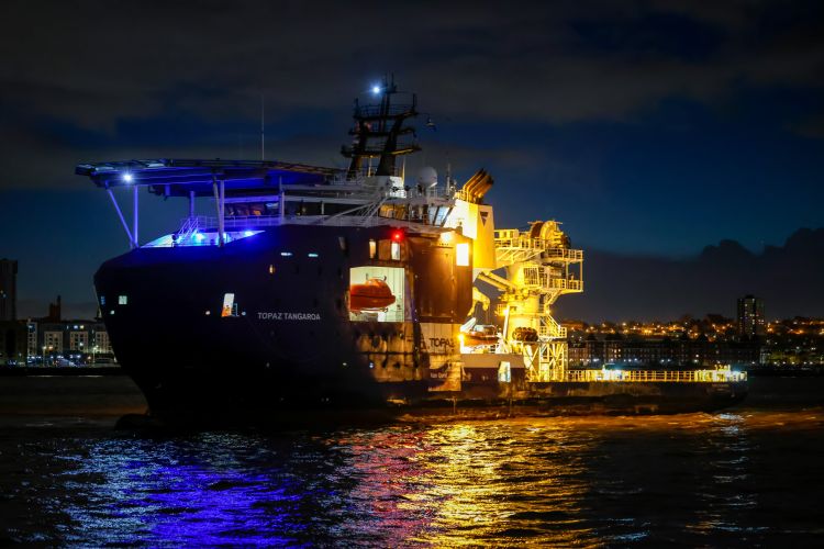 New subsea protection ship arrives at Cammell Laird, Birkenhead (Picture: MOD).