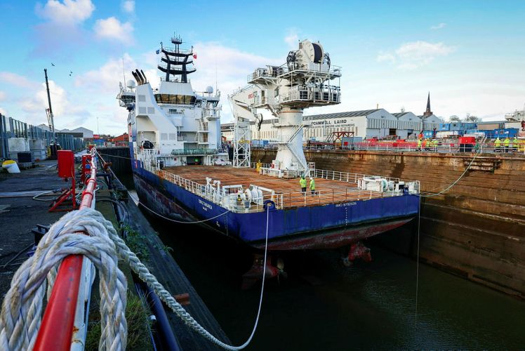 Newly acquired future Multi Role Ocean Surveillance Ship (Picture: MOD).