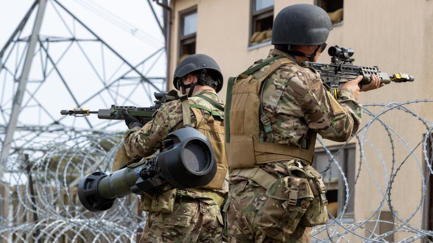 Nine nations have joined the UK in delivering the training programme for Ukrainian soldiers 15082022 CREDIT MOD