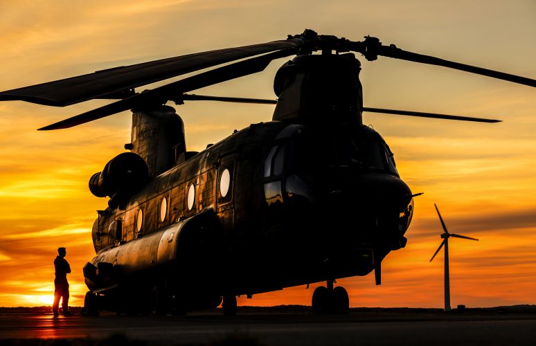 Photo by Corporal Tim Laurence depicts a Chinook of 18 Squadron at Caernarfon Airport (Picture: MOD).