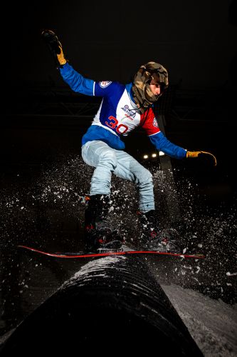 Photo by Senior Aircraftsman Jack Welson depicts a performance from the RAF Indoor and Snowboard Championships 2019 (Picture: MOD).