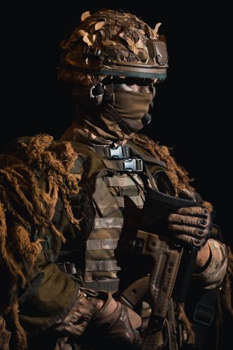 Photo by Senior Aircraftsman James Ledger depicts an RAF Regiment Sniper photographed in studio at RAF Honington (Picture: MOD).