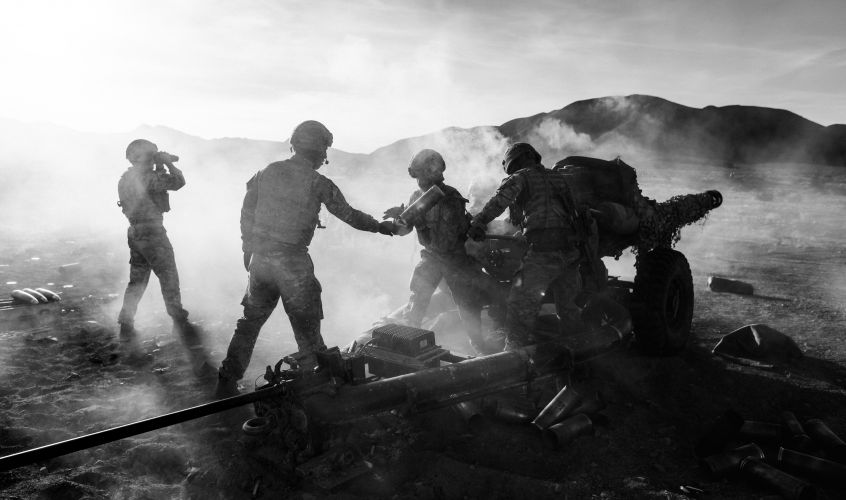 'Teamwork' - winner of the Operation Camera Category - taken by Lance Corporal James Clarke (Picture: British Army).