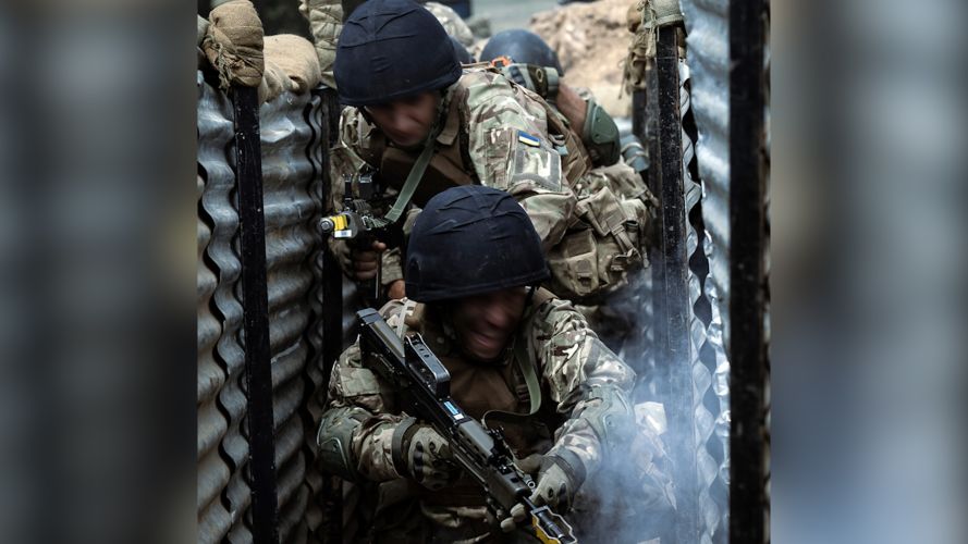 Operation Interflex has trained more than 17,000 Ukrainian recruits 26062023 CREDIT MOD