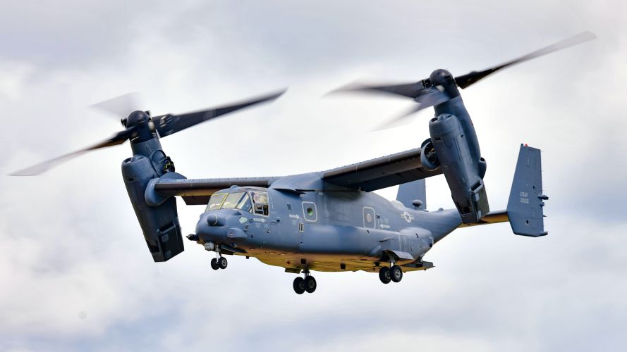 Osprey Display Royal International Air Tattoo 2023 RIAT RAF Fairford Gloucestershire Image ID 2RCMP32 150723 CREDIT Mark Dunn, Alamy Live News