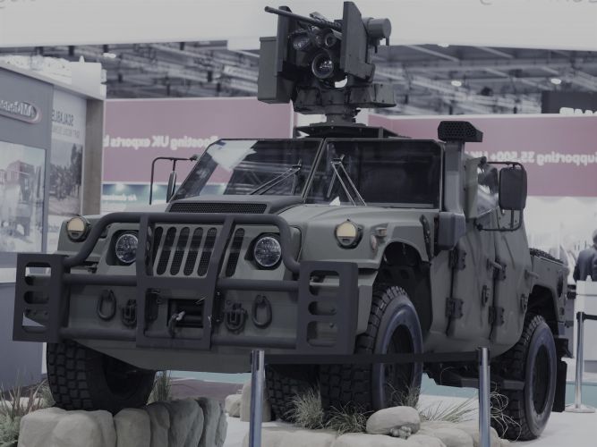 Humvee NXT 360 light tactical vehicle.