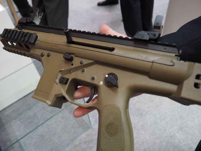 Beretta PMX-5 on display at DSEi