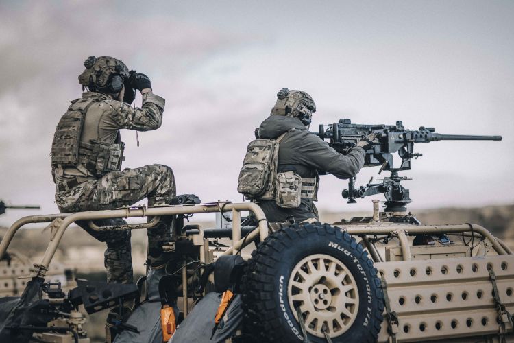 Pathfinder troops from the British Army conduct training for overt combat scenarios (Picture: Cpl Houghton, British Army).