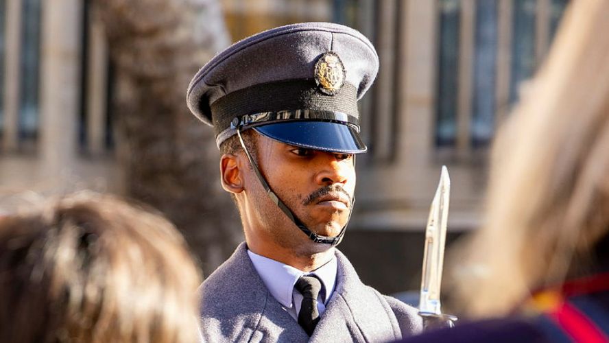 Personnel from the Royal Navy, British Army and the RAF were in attendance for Armistice Day Service at The Cenotaph 11112021 Credit MOD.jpg