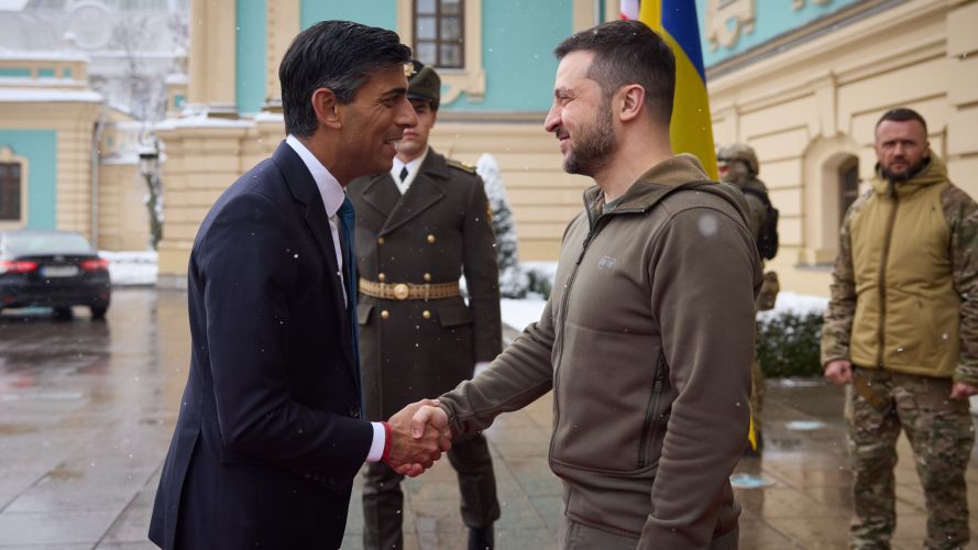 Prime Minister Rishi Sunak visits Ukraine and is met by the President of Ukraine Volodymyr Zelenskyy 19112022 CREDIT UKRAINE GOV,NO 10 DOWNING STREET, FLICKR.jpg