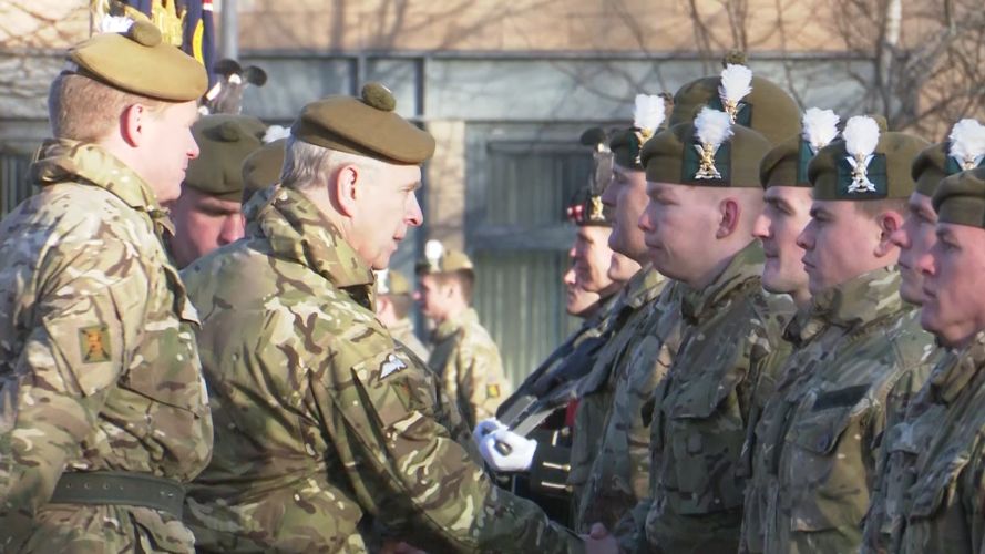 Andrew Mountbatten Windsor in uniform when Prince Andrew
