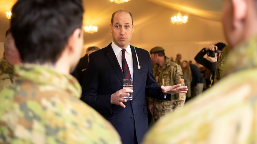 Prince of Wales meets members of the Australian Army after the St. David’s Day Parade 01032023 CREDIT MOD Crown Copyright
