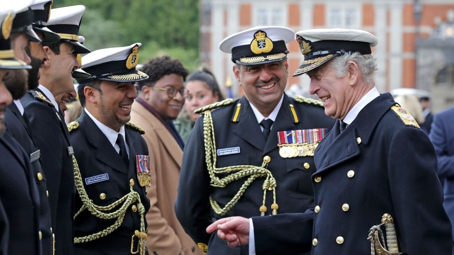 Hundreds of Royal Navy officer cadets passed out from Britannia Royal Naval College in front of the Prince of Wales (Picture: Royal Navy). Prince of Wales returned to salute a new generation of Royal Navy leaders in DartmouthCREDIT Royal Navy 16122021.jpg