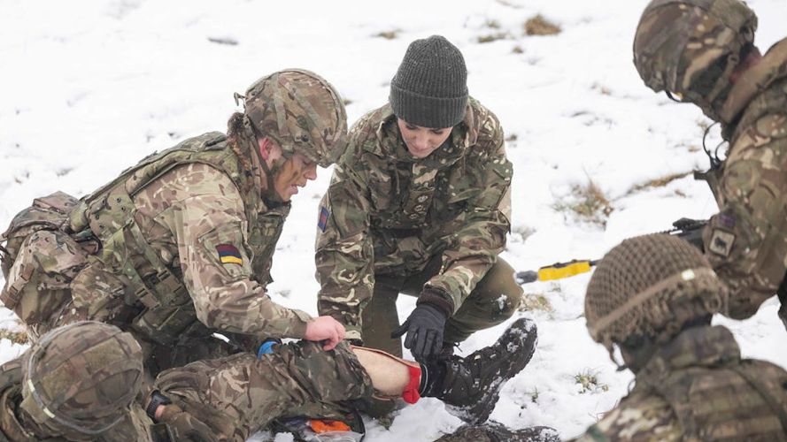 The Princess of Wales got stuck into training with her new role (Picture: MOD Copyright. Sgt Donald Todd).