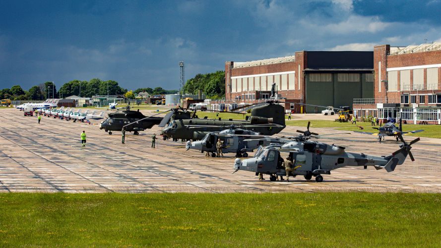 Queens Platinum Jubilee Flypast Rehearsal Aircraft and helicopters from all 3 services took part in the rehearsal 24052022 CREDIT MOD Crown Copyright.jpg