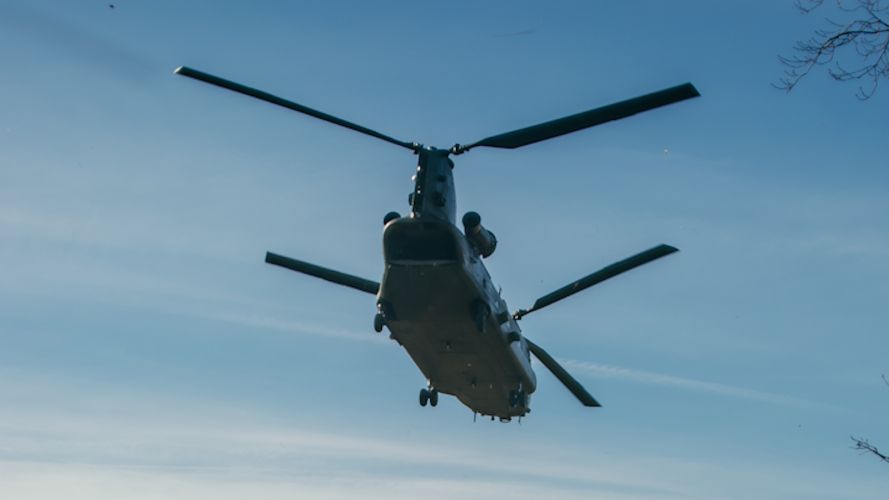 RAF Chinook helicopters picked up Paratroopers from the Colchester barracks during the exercise 02022022 CREDIT Army.jpg 