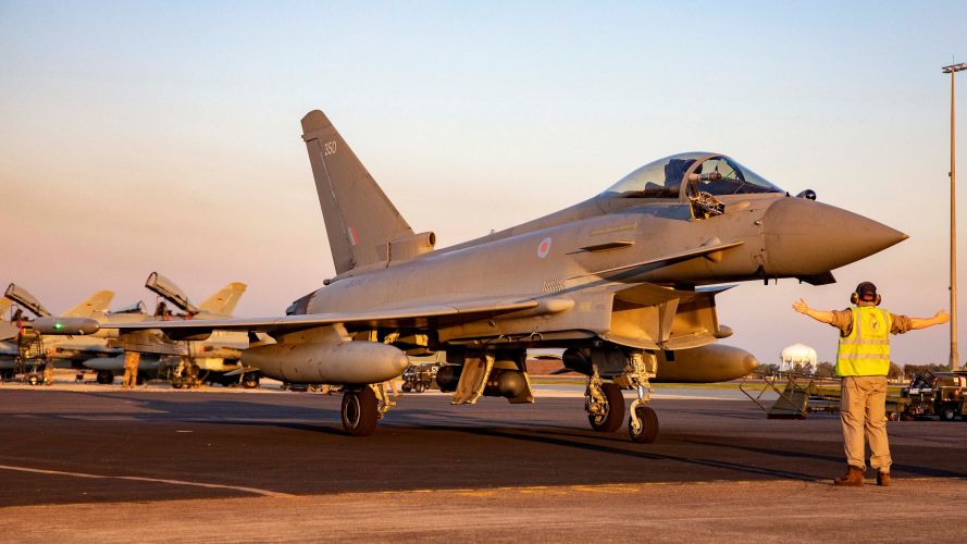 RAF Typhoon fighter jets from RAF Lossiemouth arrive in Australia for major training exercise 18082022 CREDIT RAF.jpg