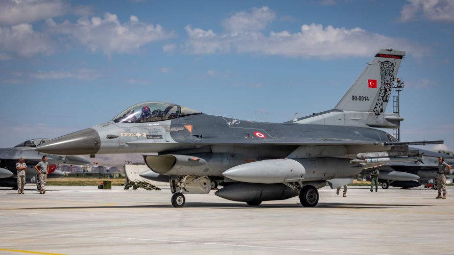 RAF Typhoons flew alongside F-16s from Turkish, Pakistani and Jordanian Air Forces and SU-25s from Azerbaijani Air Force 03072022 CREDIT RAF MOD.jpg