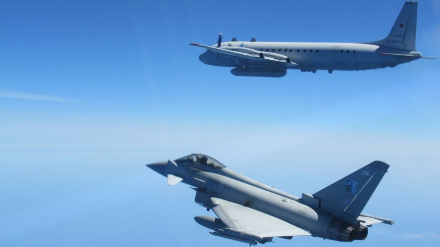 RAF Typhoons scrambled to intercept Russian Air Force IL-20 COOT A and 2x Su-27 FLANKER B 15062023 CREDIT RAF.jpg 