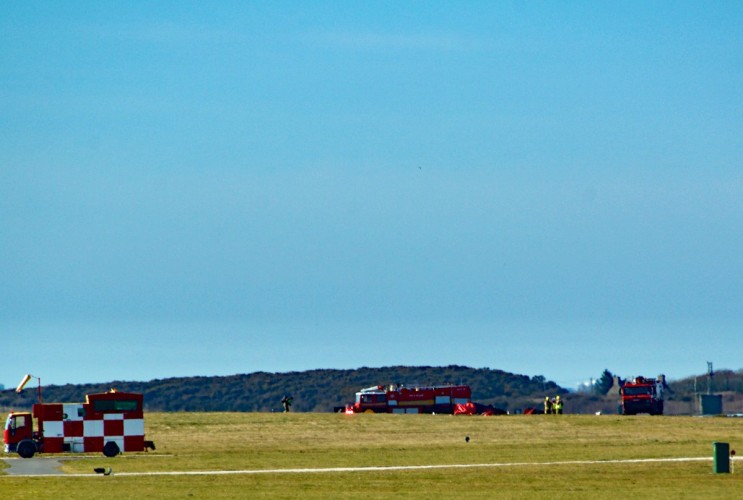 Red Arrow Crash RAF Valley [Picture - David Robert Jones]
