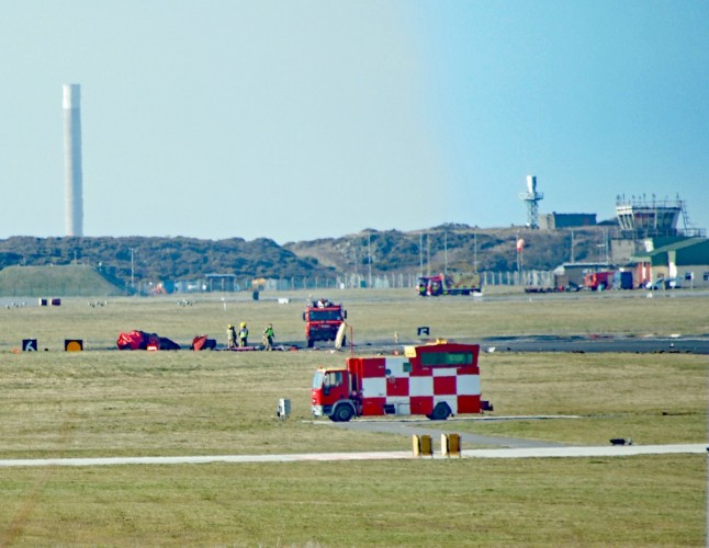 Red Arrow Crash RAF Valley [Picture - David Robert Jones]