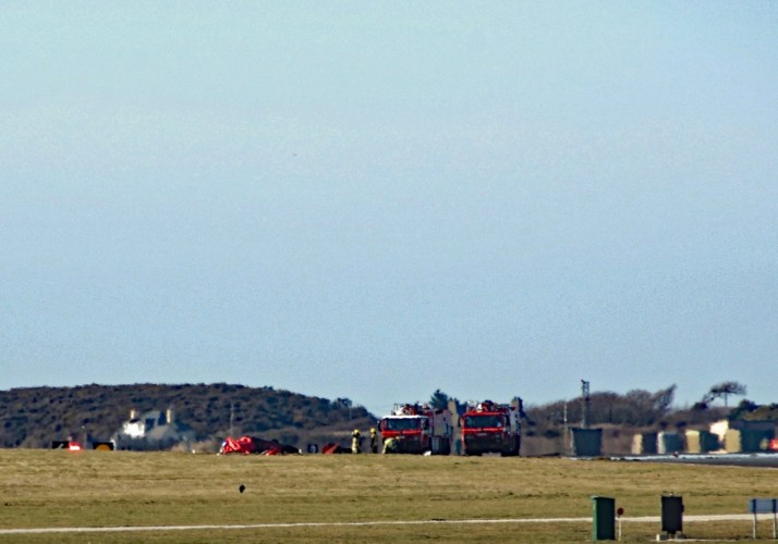 Red Arrow Crash RAF Valley [Picture - David Robert Jones]