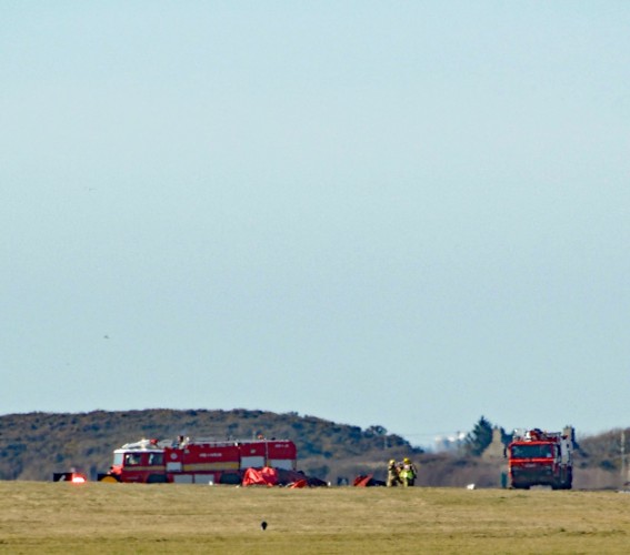 Red Arrow Crash RAF Valley [Picture - David Robert Jones]