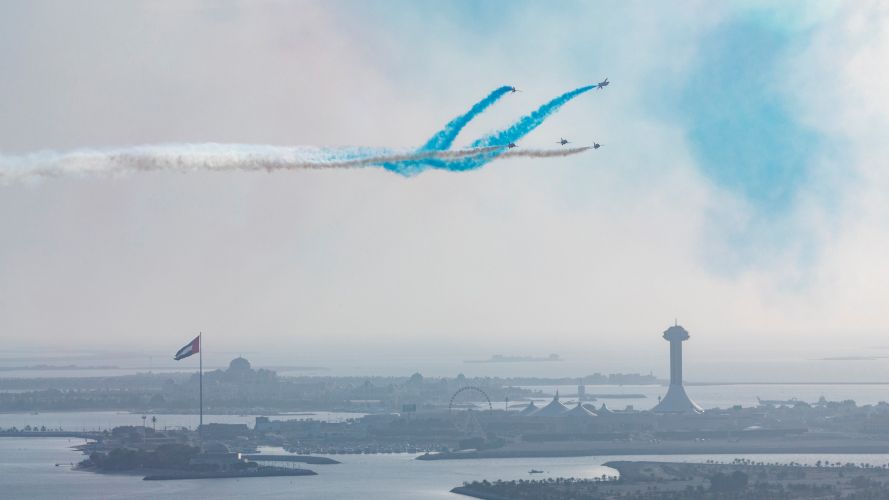 Red Arrows performed along the Corniche as part of a visit to the United Arab Emirates 05112021 Credit MOD Crown Copyright.jpg