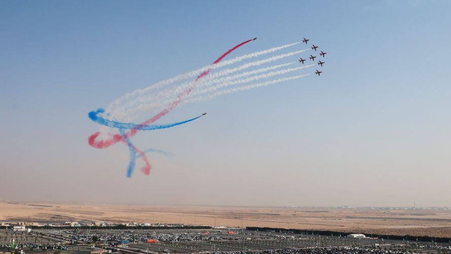 Red Arrows performing at the Dubai 2020 Expo, included brand-new moves 08112021 Credit MOD.jpg