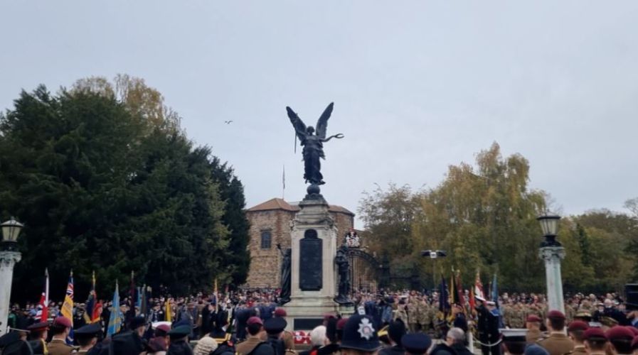 Remembrance Sunday in Colchester.