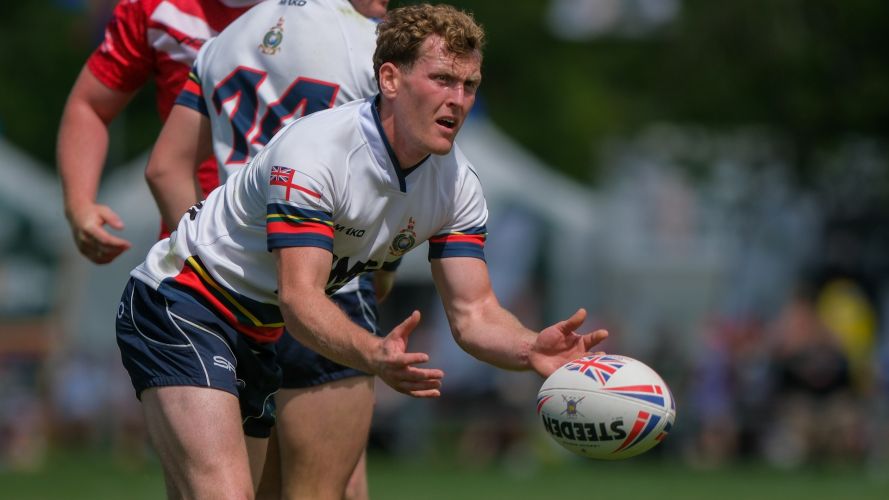 Rhys Joel playing for Royal Marines Credit John Shirras Date 28062025