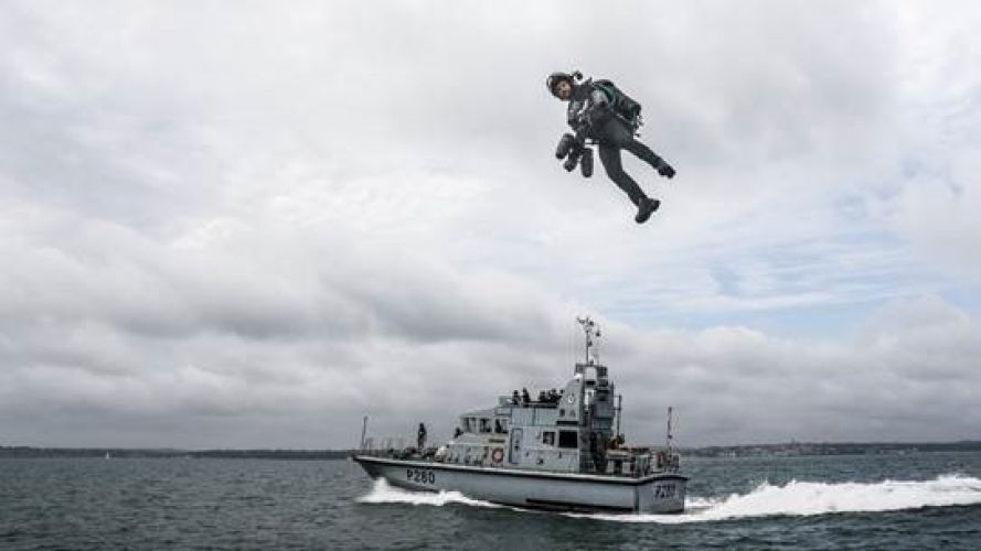 Drone footage capture the trial (Picture: Royal Navy).